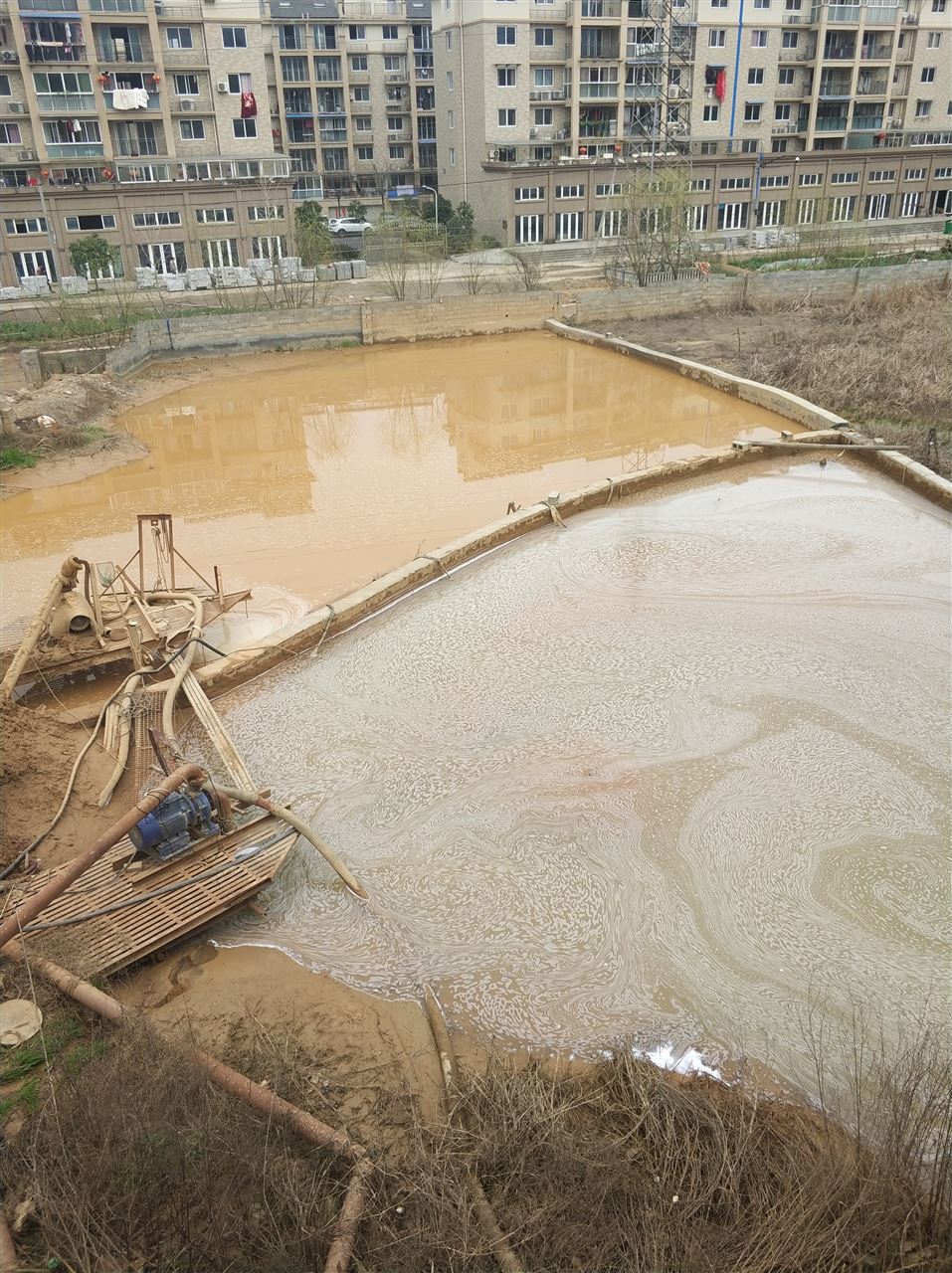 播州沉淀池淤泥清理-厂区废水池淤泥清淤