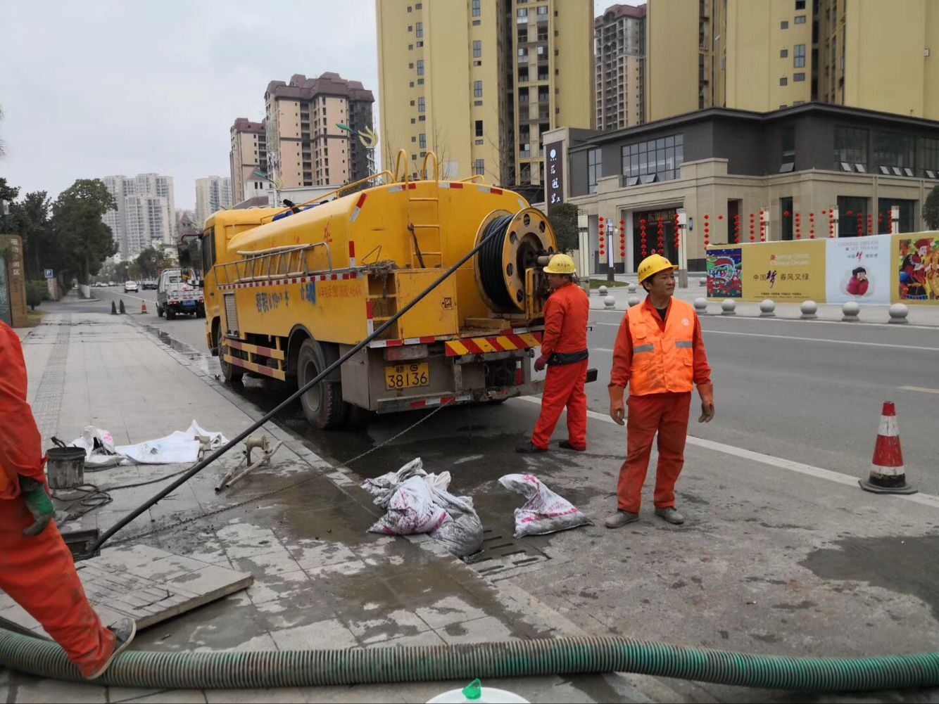播州排污管道清淤-管道清洗